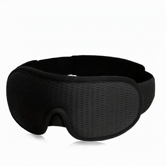 Premium Sovemaske - 100% Lystett - Svart